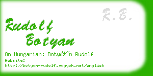 rudolf botyan business card